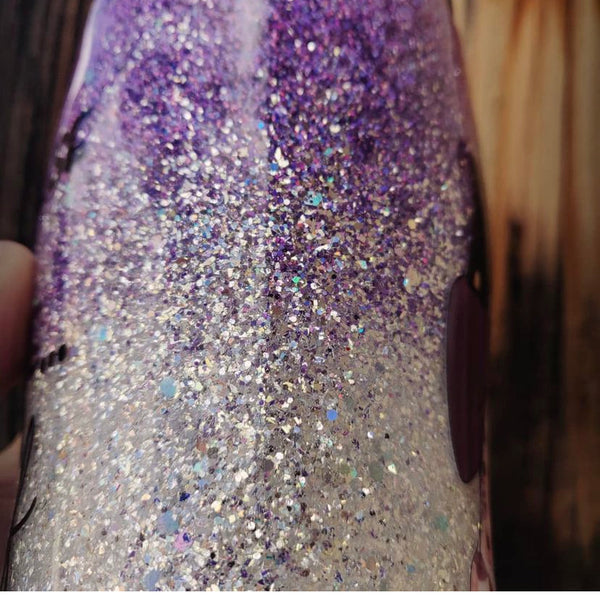 Custom Reading Girl Glitter Tumbler  **FREE SHIPPING