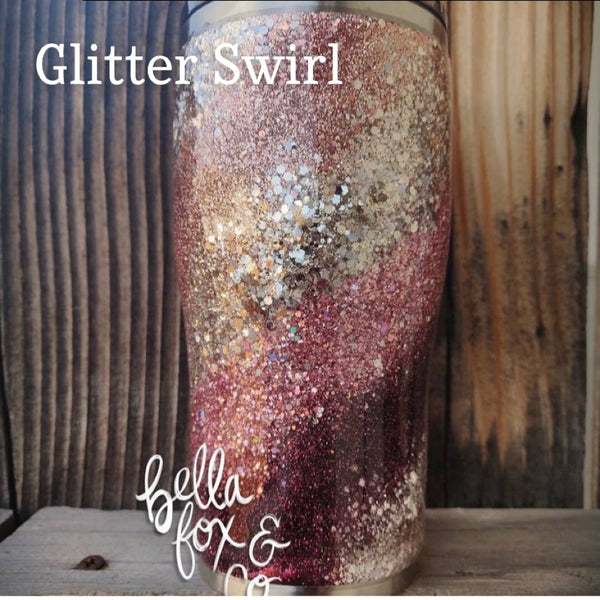 Custom Reading Girl Glitter Tumbler  **FREE SHIPPING