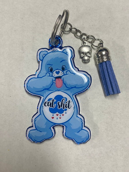 Eat Shit SwearBear Keychain *FREE SHIPPING