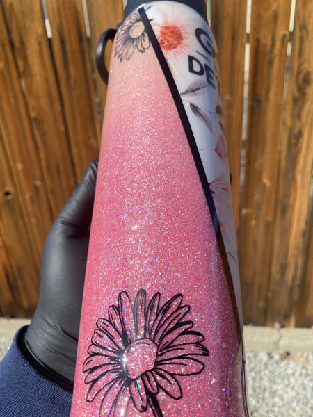 God is in the Details Glitter Tumbler **FREE SHIPPING