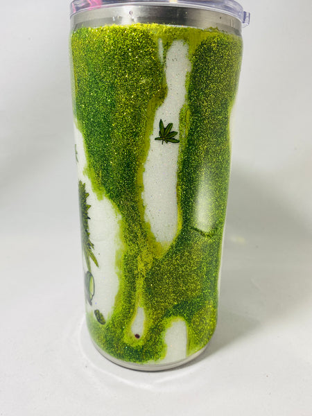 Glitter Gnome Tumbler Weed Marijuana Water Pipe **FREE SHIPPING
