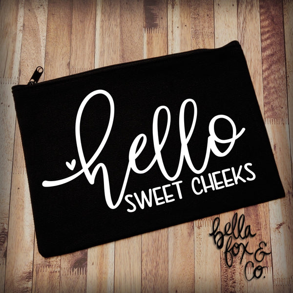 Hello Sweet Cheeks Makeup Bag **FREE SHIPPING