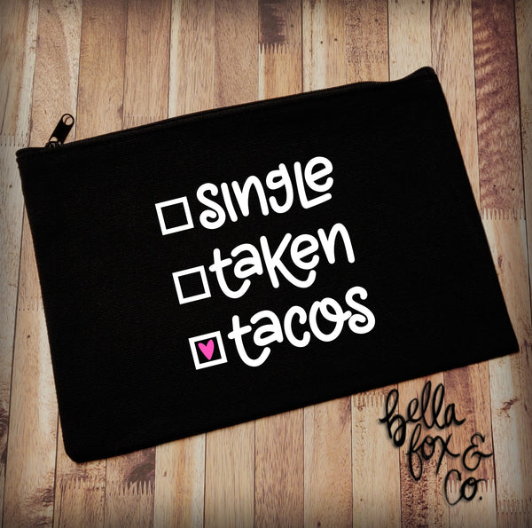 Dating Tacos Makeup Bag **FREE SHIPPING