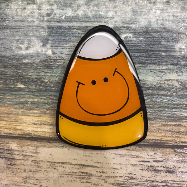 Candy Corn Halloween Badge Reel **FREE SHIPPING
