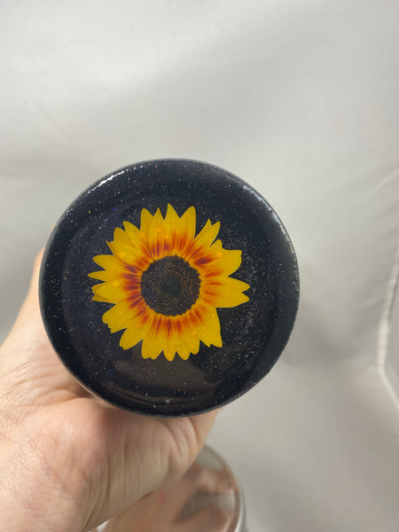 Got Mud Pig Sunflower Glitter Tumbler **FREE SHIPPING