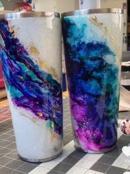 "The Mindie" Ink Glitter Tumbler**FREE SHIPPING