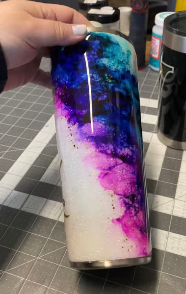 "The Mindie" Ink Glitter Tumbler**FREE SHIPPING