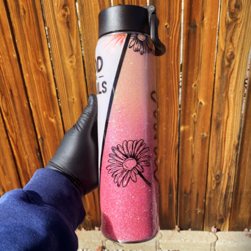 God is in the Details Glitter Tumbler **FREE SHIPPING