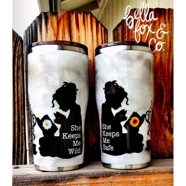 Best Friend Glitter Tumbler Set **FREE SHIPPING