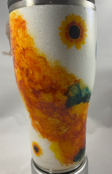 Rise and Shine Mother Cluckers Glitter Tumbler