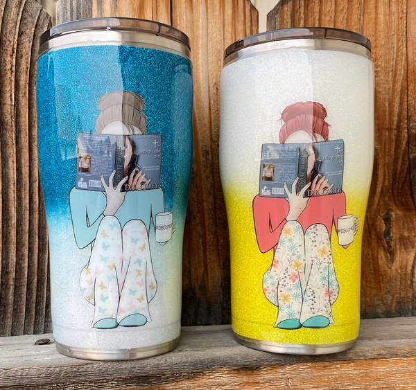 Best Friend Glitter Tumbler Set **FREE SHIPPING