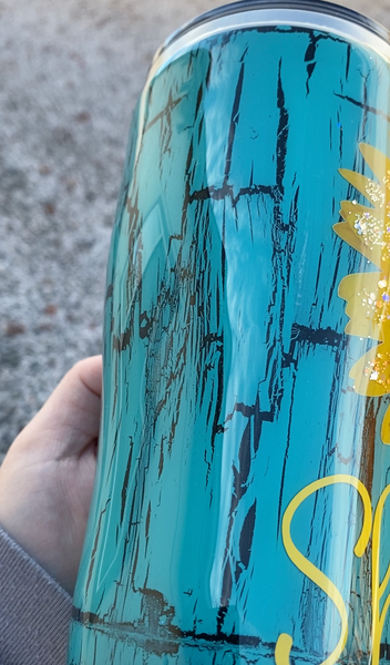 Custom Sunflower Tumbler Glitter **FREE SHIPPING