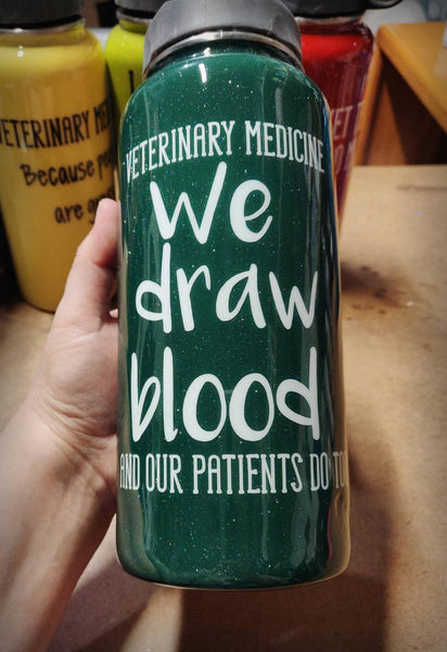 VET Tech Custom Glitter Overlay Hydrosport Tumbler