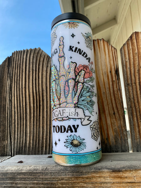 Feeling IDGAFish Today Rhinestone Tumbler **FREE SHIPPING