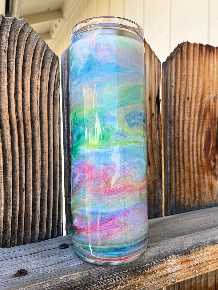 Classic Custom Rainbow Ink Tumbler **FREE SHIPPING – Bella Fox & Co.