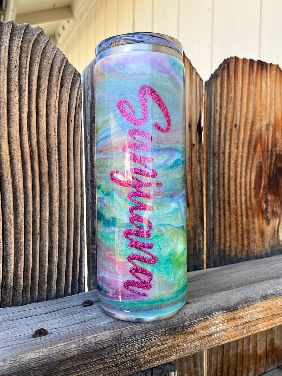 Classic Custom Rainbow Ink Tumbler **FREE SHIPPING – Bella Fox & Co.