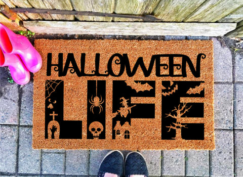 Halloween Life Doormat. **FREE SHIPPING