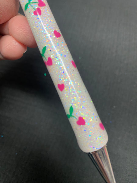 Cherry Glitter Pen  **FREE SHIPPING