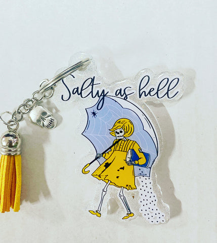 Salty As Hell Keychain**FREE SHIPPING