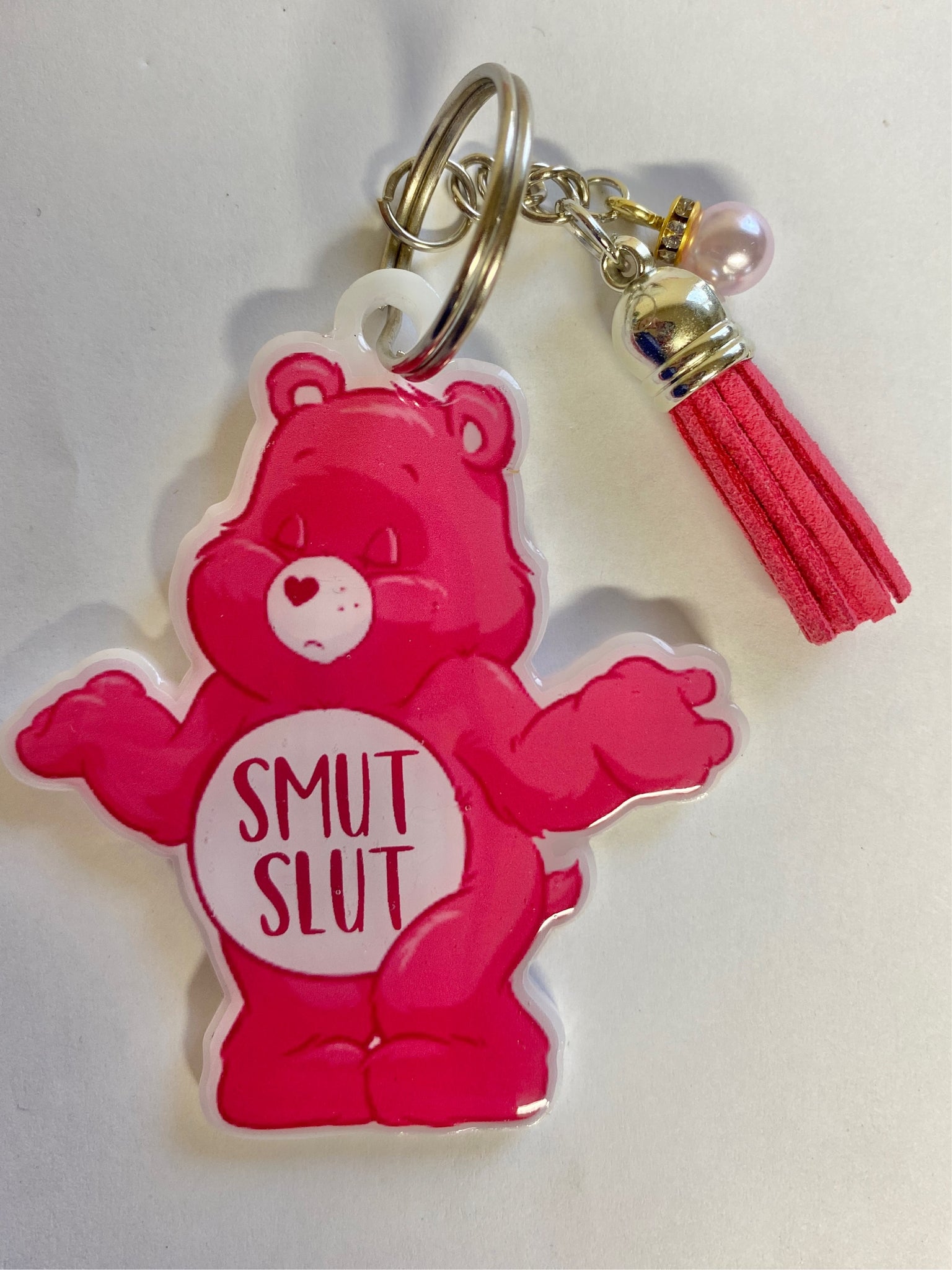 Smut Slut SwearBear Keychain *FREE SHIPPING