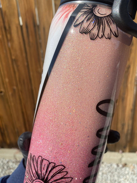 God is in the Details Glitter Tumbler **FREE SHIPPING