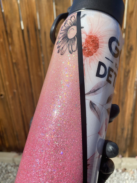 God is in the Details Glitter Tumbler **FREE SHIPPING