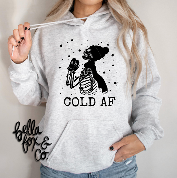 Cold AF Hoodie Holiday Winter Sweatshirt **FREE SHIPPING