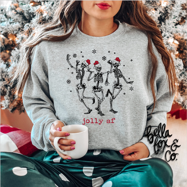 Jolly AF - Dancing Skeletons Hoodie