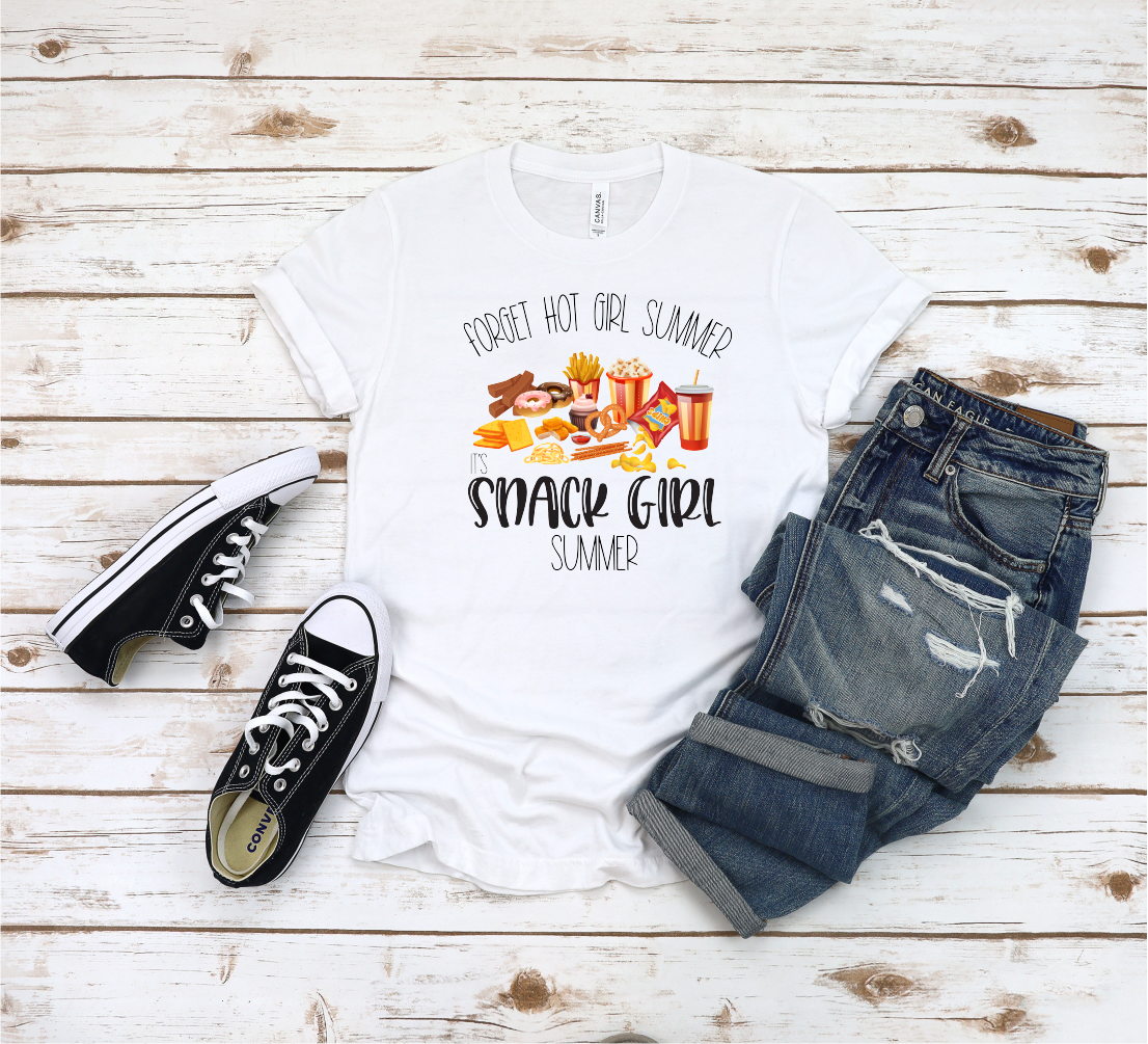 Forget Hot Girl Summer It's Snack Girl Summer T-Shirt **FREE SHIPPING