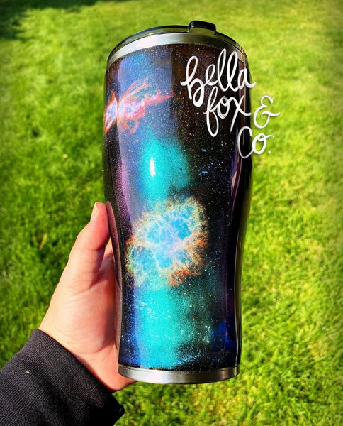 Color Galaxy Glitter Tumbler **FREE SHIPPING