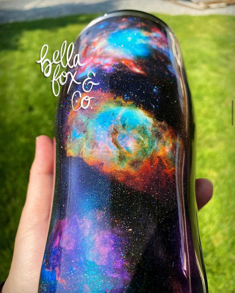 Color Galaxy Glitter Tumbler **FREE SHIPPING