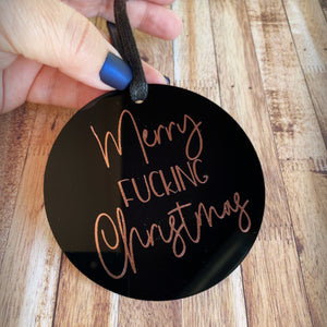 Merry Fucking Christmas Adult Ornament Sassy Funny