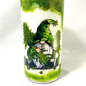Glitter Gnome Tumbler Weed Marijuana Water Pipe **FREE SHIPPING